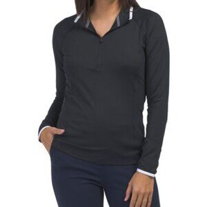 NWT, UNDER ARMOUR Black UPF 50 Quarter-Zip Top - Medium